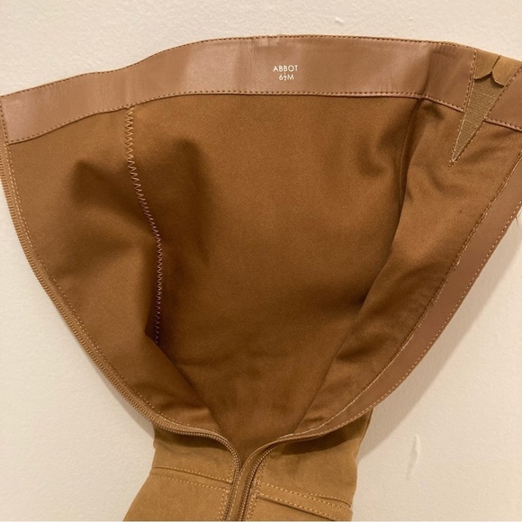 Isaac Mizrahi Abbot Boots Womens Size 6.5 Faux Suede Tan Knee High Heel Boot - Picture 8 of 15